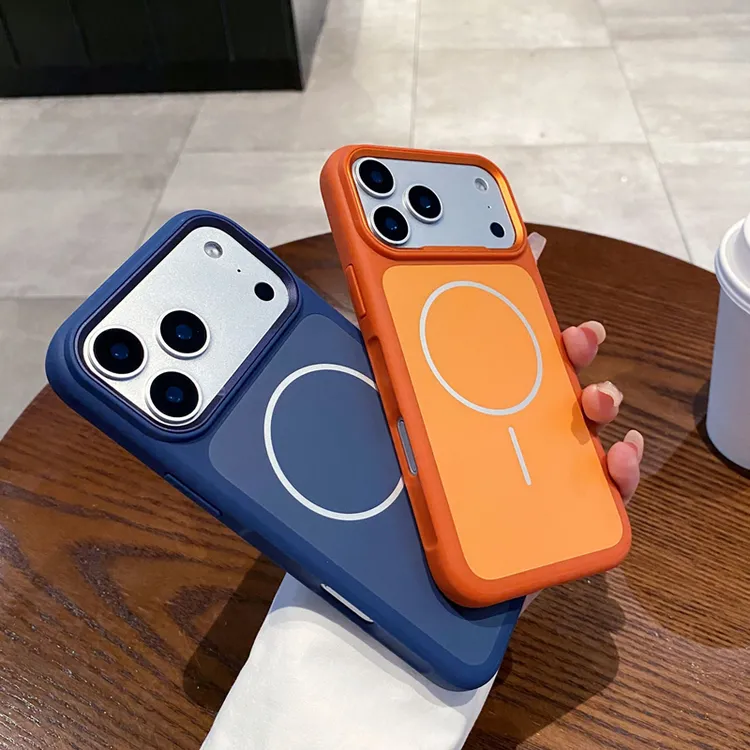 仿原亲肤苹果17promax手机壳磁吸硅胶磨砂iPhone17防摔全包保护套