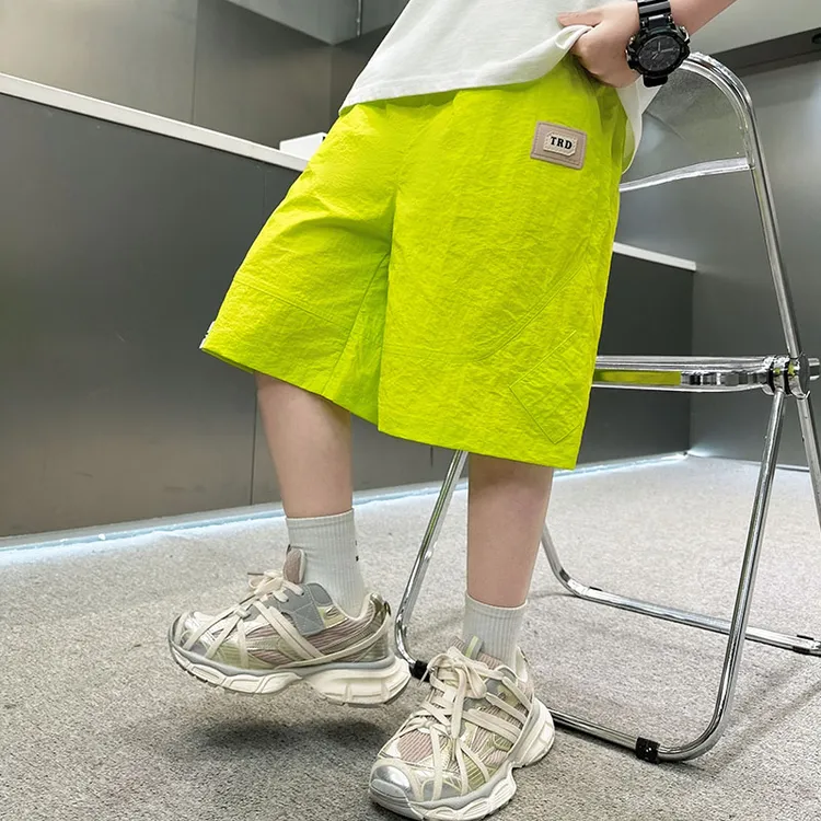 男童夏季薄款凉感短裤2025新款儿童运动裤子夏款大童夏装男孩中裤