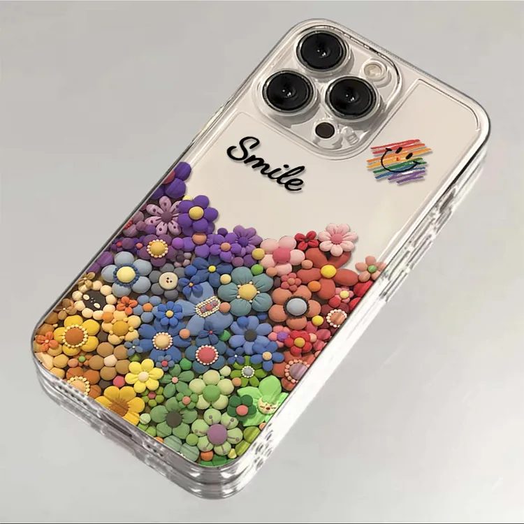 ins彩色太阳花适用iPhone16promax苹果15手机壳14pro透明13/12/11
