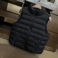 立领排骨短款马甲羽绒服女2025秋冬新款轻薄内搭韩系减龄背心外套