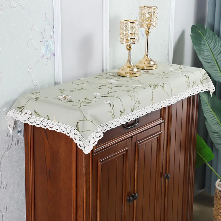 防水桌布盖巾鞋柜垫台面长条布艺盖布美式风电视柜五斗柜桌垫罩巾