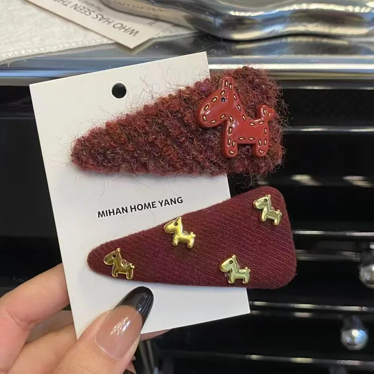 韩国重工手工饰品发夹ins发卡刘海夹边夹鸭嘴夹碎发夹韩版时尚