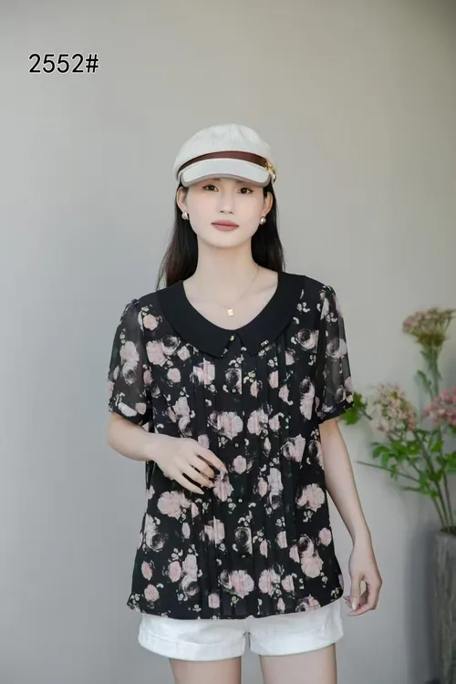 2552款时尚百搭醋酸半袖