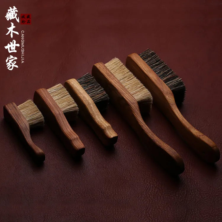 猪鬃毛刷软硬迷你文玩刷子万毛刷保养包浆上色核桃金刚菩提子通用