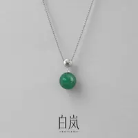 【7月上新】白岚花砖东陵玉项链925银锁骨链高级气质饰品XL5601