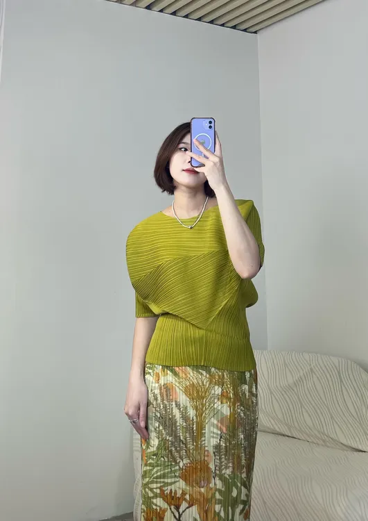 【摺之韵】不规则设计师款上衣#6503