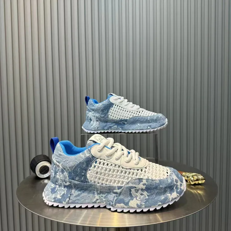 时尚百搭扎染设计厚底增高网面透气休闲鞋潮鞋夏季新款男鞋7-05