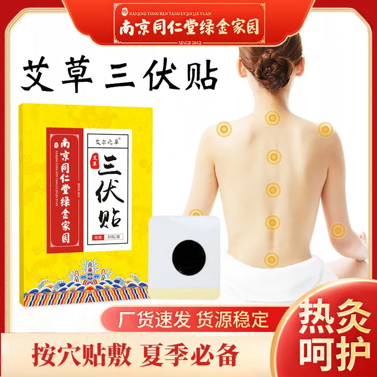 南京同仁堂绿金家园三伏艾草贴艾灸贴关节防护用品