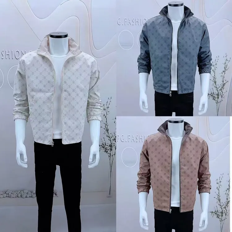 2025新款双面穿潮男春秋立领痞帅宽松男士青年上衣休闲夹克外套