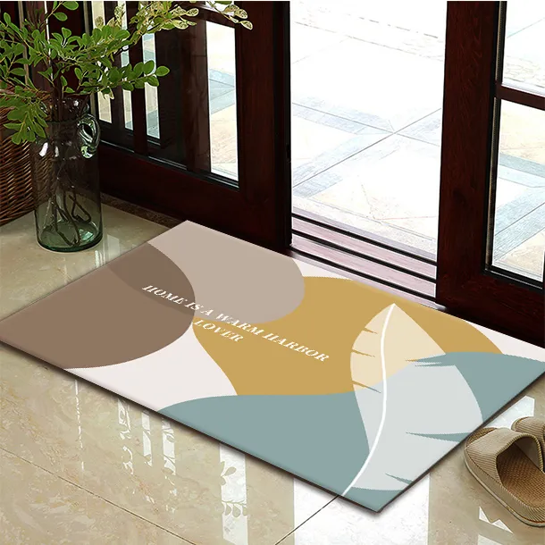 吸水硅藻泥防滑入户大门地垫入户门垫玄关家用浴室地垫脚垫厕所