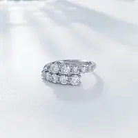 实验室培育钻石【破冰专属】Pt950双排培育钻石排戒