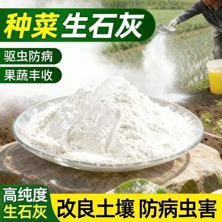 种菜生石灰粉园艺种植养花种花改良土壤果园杀菌消毒剂驱虫干燥剂