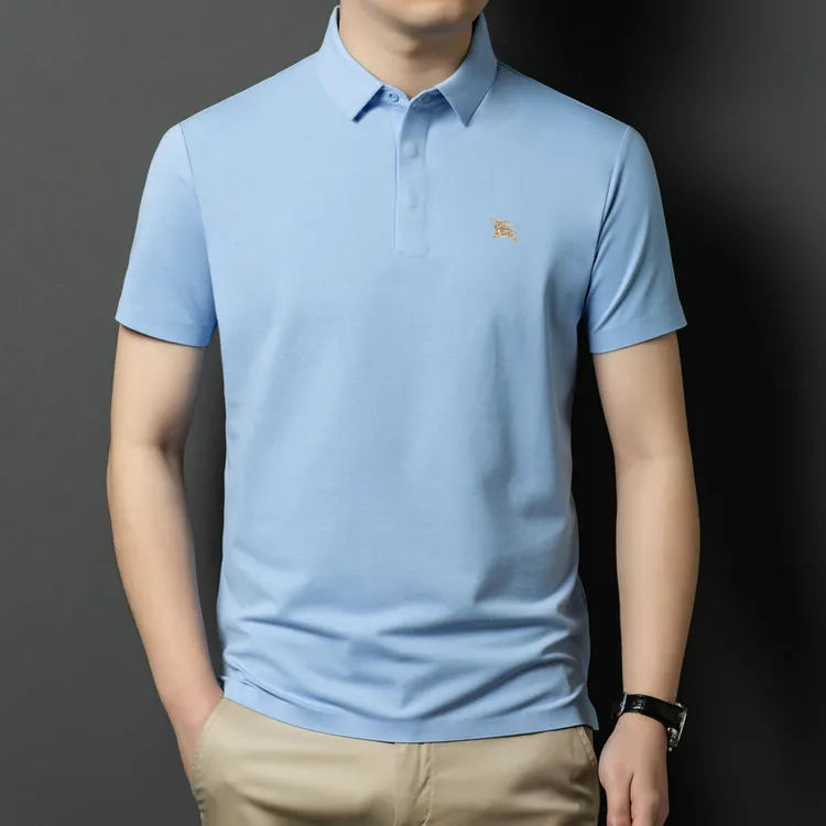 【官方原版】欧若风战马骑士男士无痕翻领短袖Polo衫商务大码男装