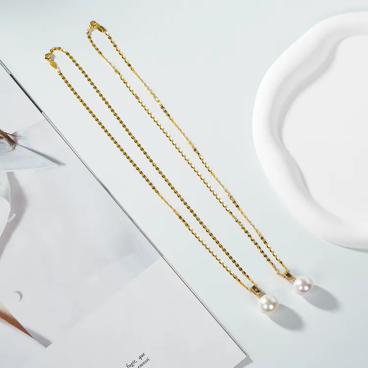 【云上叙】S925银镶嵌珍珠吊坠-多样性发一件-13mm-V41753-S（甄选）