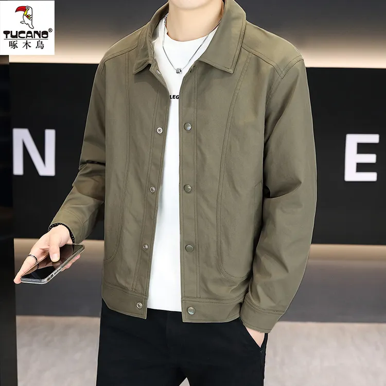 TUCANO/啄木鳥男士外套春秋季新款商务休闲宽松翻领薄款帅气夹克