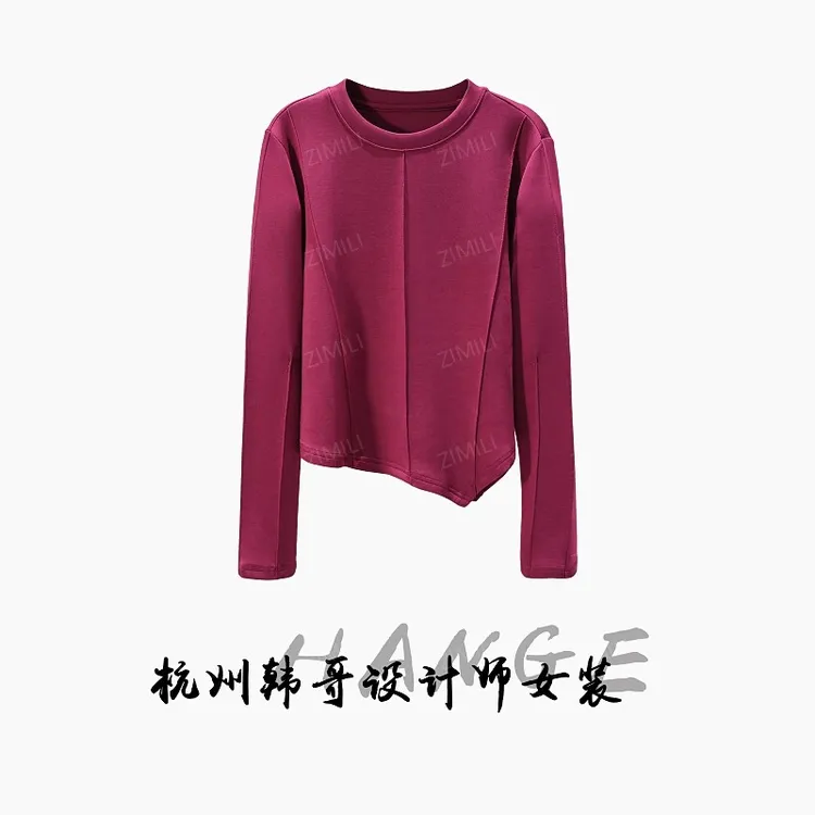 【韩哥女装】2025秋冬新品《浆果》安可拉红鱼骨线高弹打底衫5028-A3