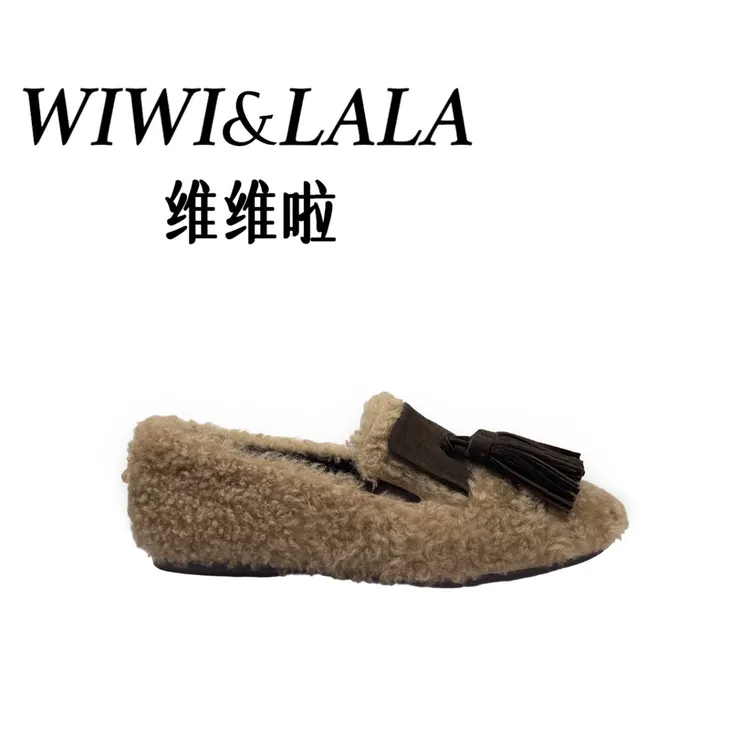 【维维啦】AW25秋款羊毛瓢鞋1022-13