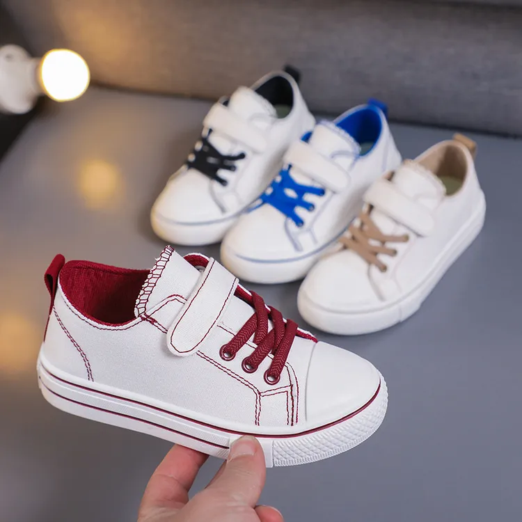 儿童帆布鞋男童新款春秋款哪休闲鞋男童鞋子小童软底运动鞋中大童