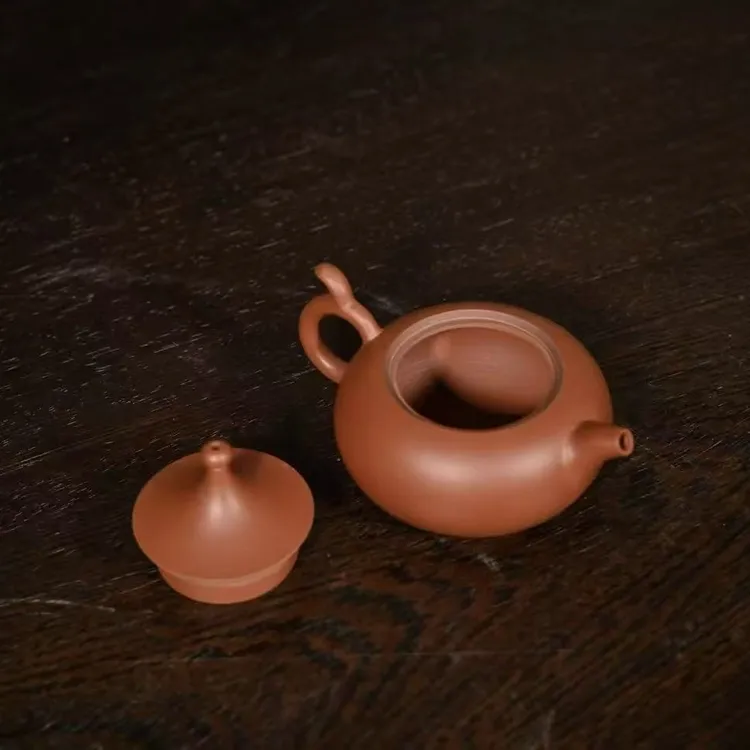 高端坭兴陶原色福珠茶杯壶150ml 全手工制作