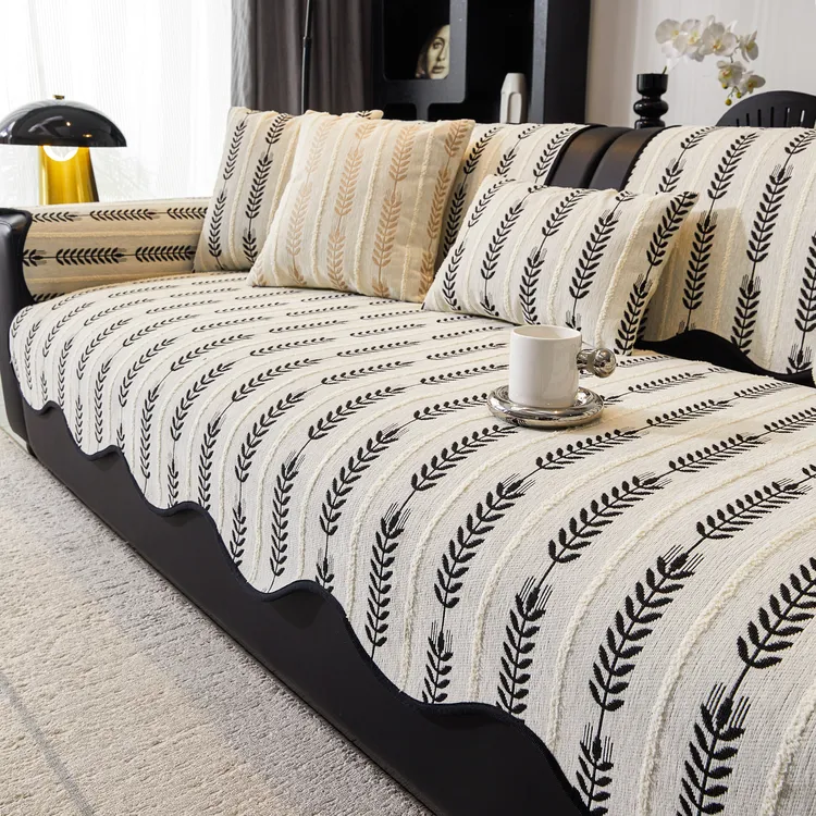 2025新款四季通用雪尼尔异形沙发垫固定防滑坐垫子轻奢高级感盖布