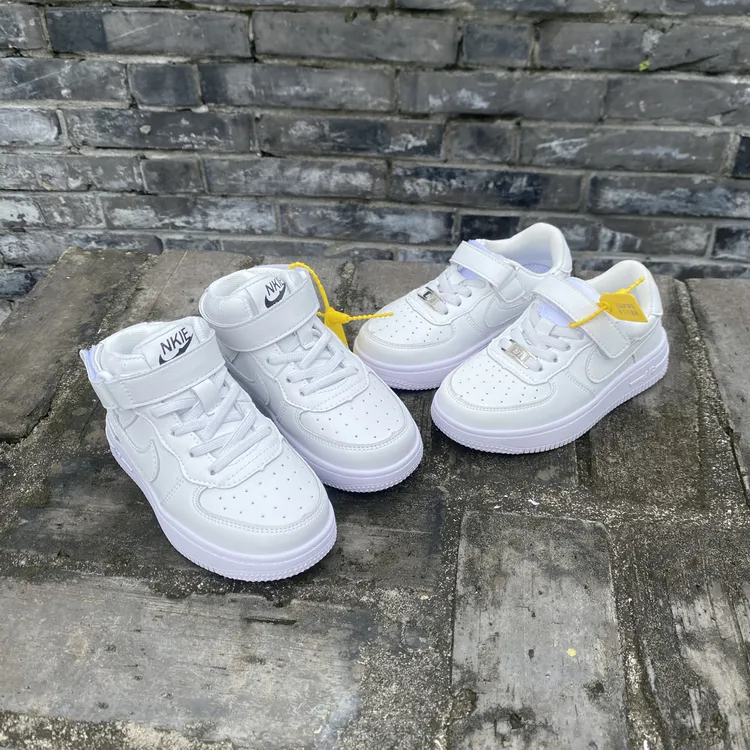 儿童小白鞋2025春秋季新款女童空军一号男童休闲运动鞋儿童板鞋