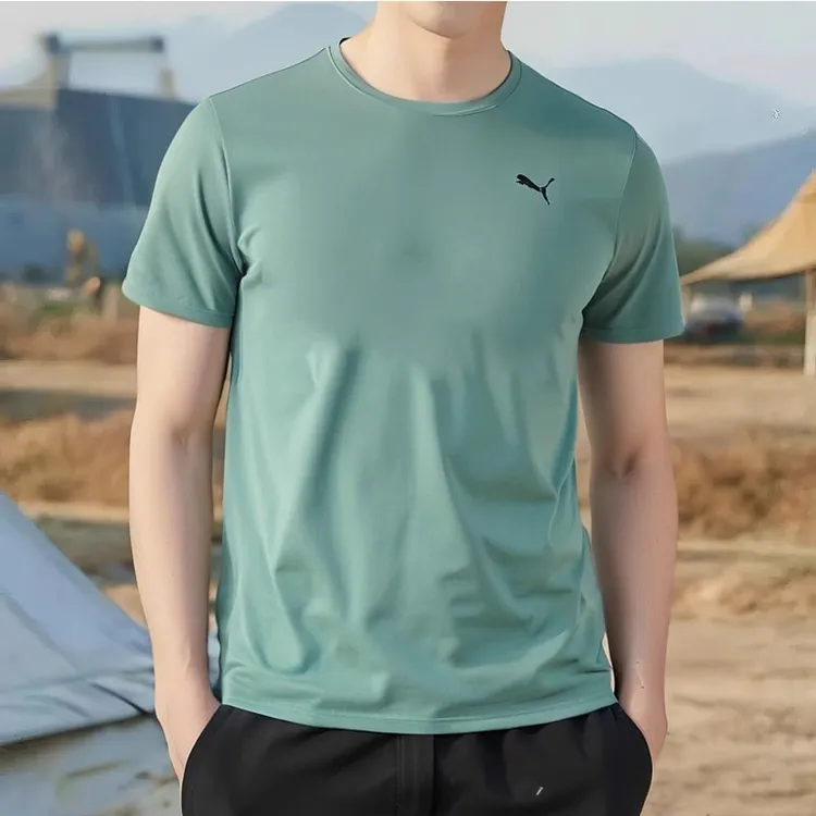PUMA彪马圆领短袖男2025夏季新款运动服快干透气跑步T恤527344