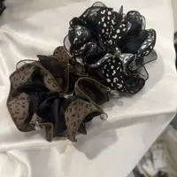 韩国 气质 小众 ins 手工 豹纹 灵动发圈K622