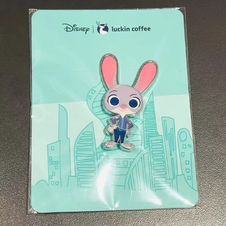 疯狂动物城联动周边金属磁吸徽章冰箱贴收藏佳品