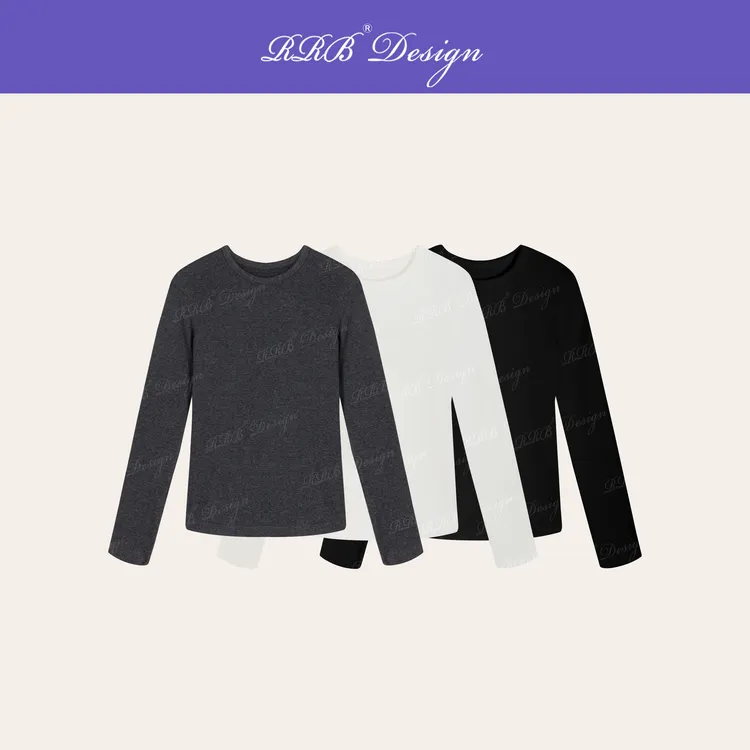 RRB Design「养肤T」定制面料羊绒珍珠粉纳米纤维长袖T