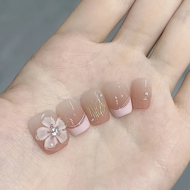 指画舫【冰花】纯手工设计高端穿戴甲
