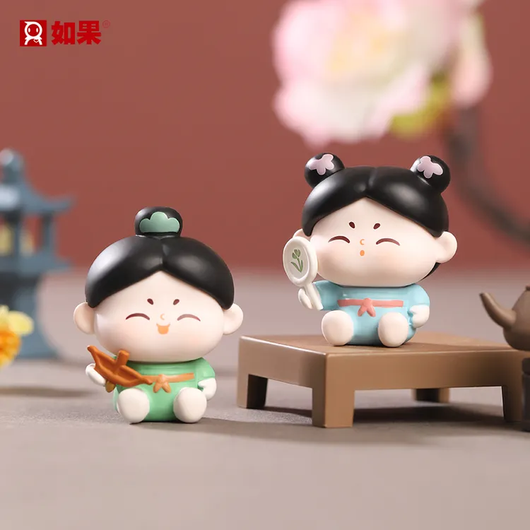 ROOGO/如果唐八艺萌粒盲盒盲带潮玩玩具西安迷你纪念品古风玩偶