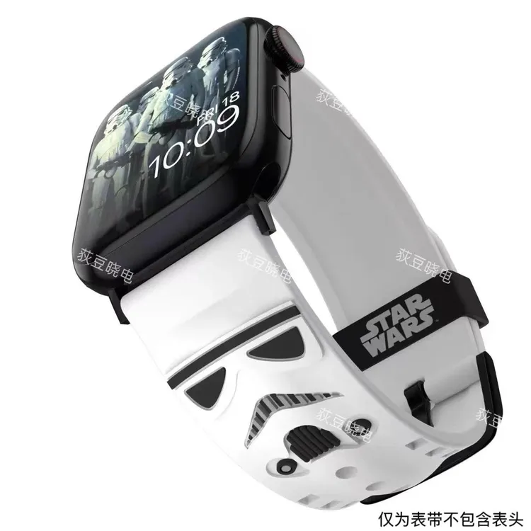 适用多款智能手表通用38-49mm尺寸3D立体硅胶漫威系列新款表带
