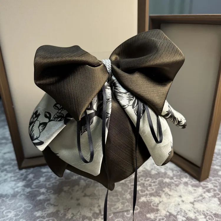 日韩法式简约风女森系抓夹发夹缎面饰品头饰发饰