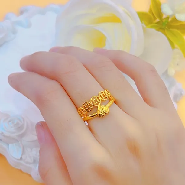 铜合金亚克力戒指 铜合金亚克力 铜玻璃 sewit puzuk时尚开口