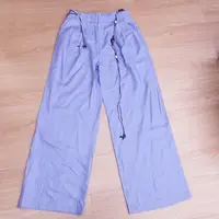 【南油玲姐】浅紫色松紧腰款新款休闲裤A8822
