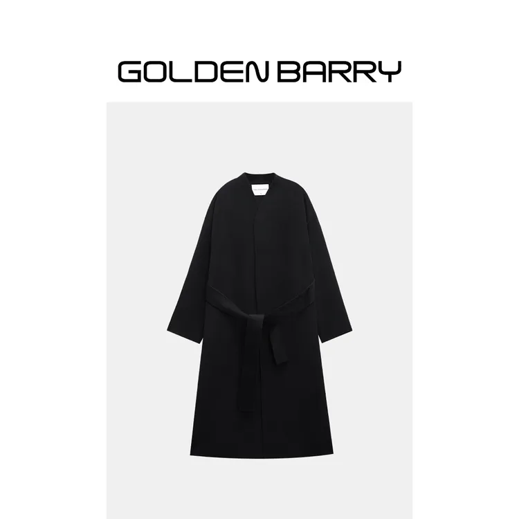 GOLDENBARRY|142093简约高级感双面尼大衣