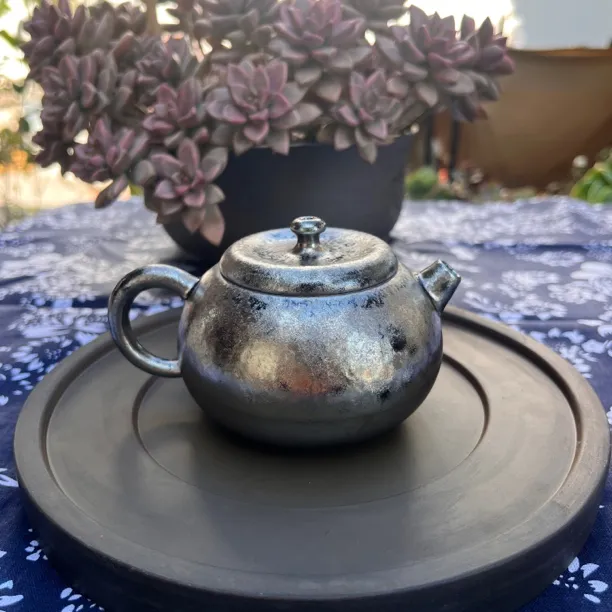 【青芊】建水紫陶紫泥柴烧壶160cc