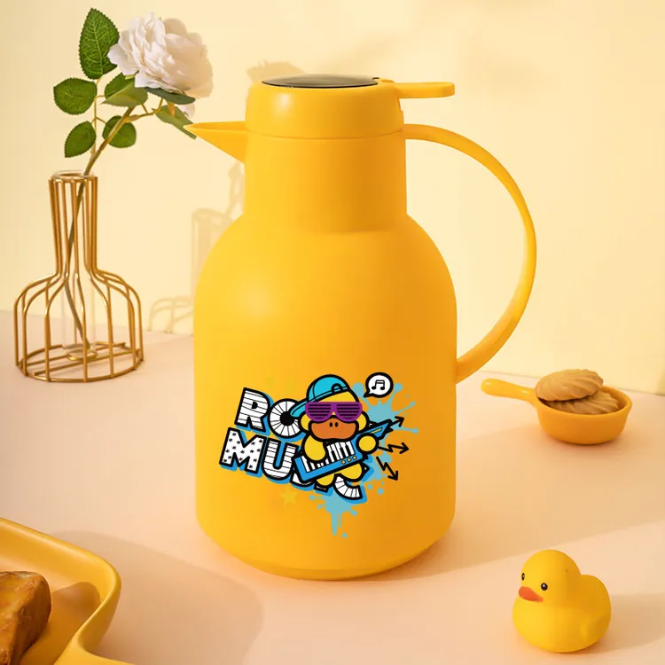 NERVISHI/乐唯诗联名款小黄鸭温显保温壶家用大容量真空