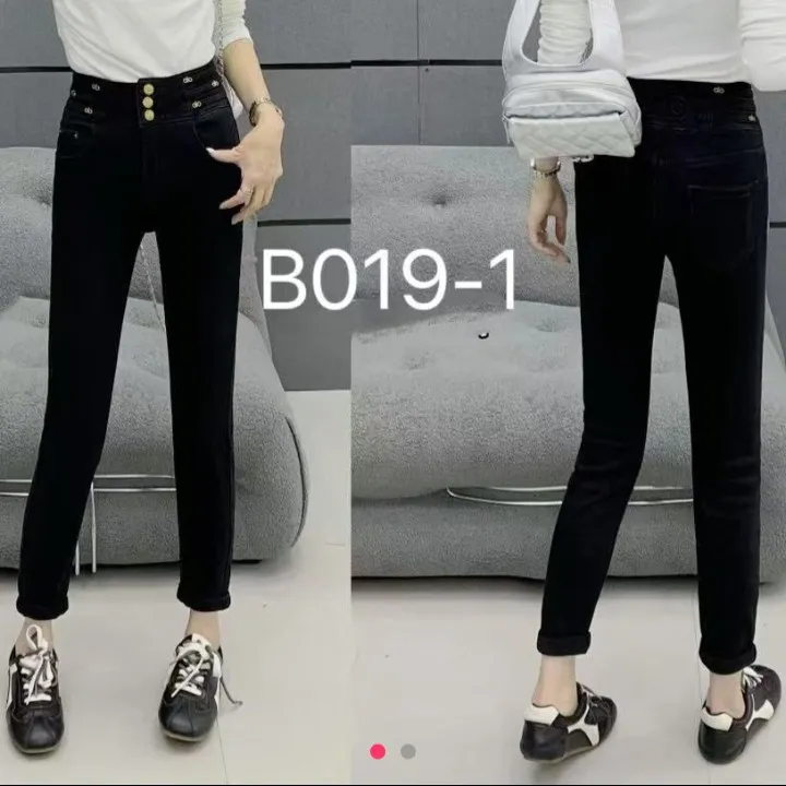 女士高腰小脚牛仔裤显瘦百搭弹力秋冬新款铅笔裤