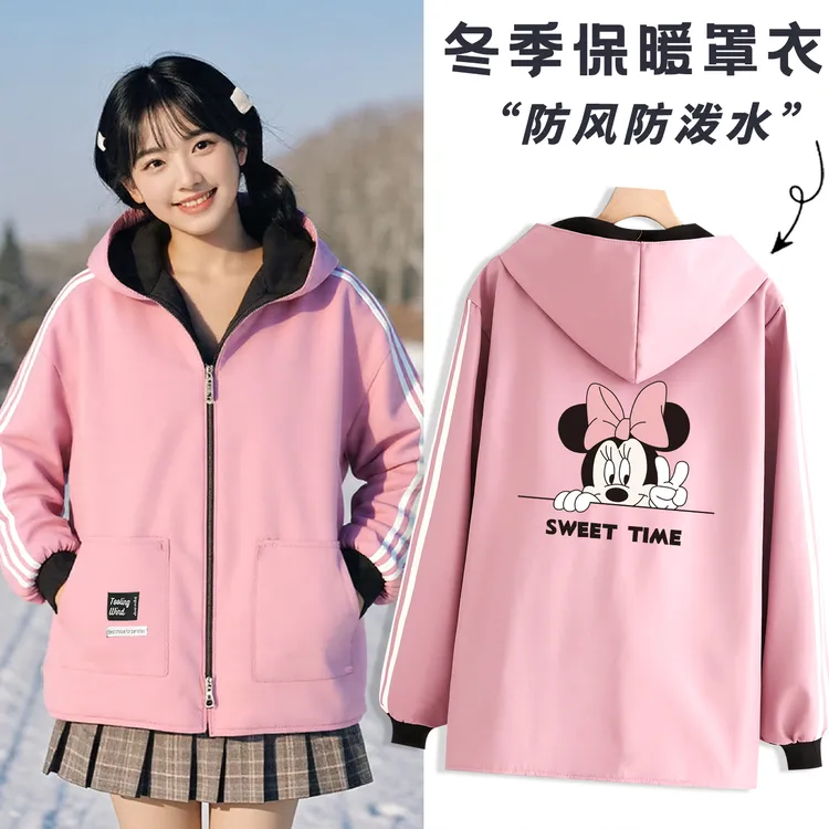 防风保暖罩衣女外穿加厚外套防水防油长袖围裙家用工作服大褂定制