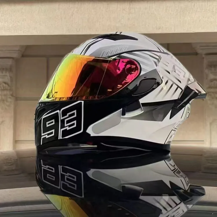 QSTK(70大头围)揭面盔摩托头盔3C认证双镜四季通用时尚