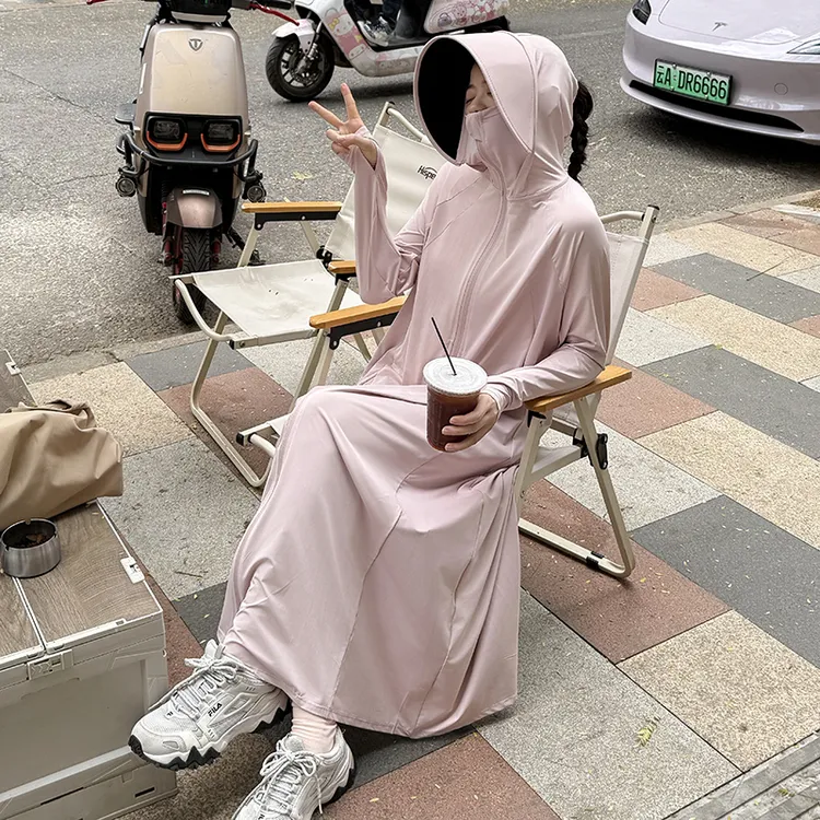 【官方正品】防晒衣女2025新款夏季长款全身防紫外线轻薄冰丝防晒服