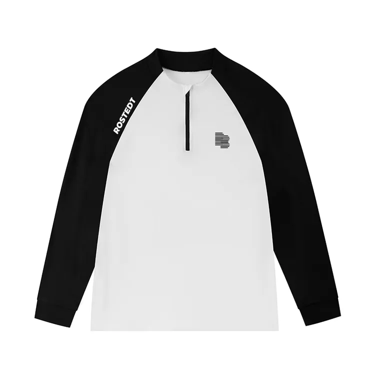 半拉链长袖户外运动秋季篮球跑步健身骑行吸湿排汗速干体育生穿搭