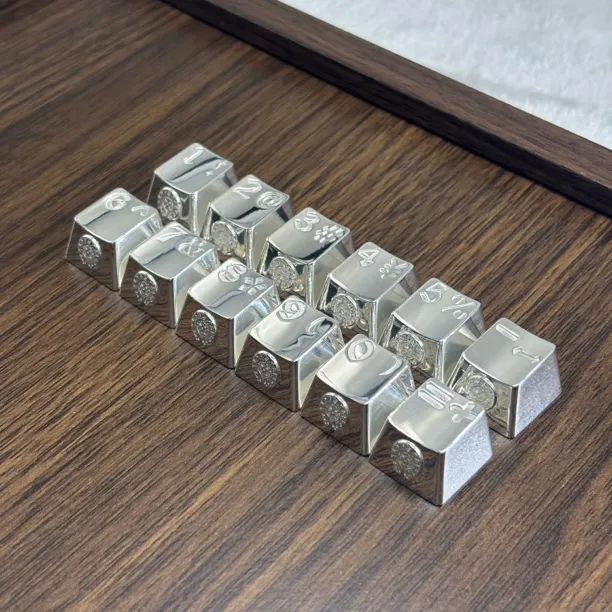 925银银制品 S925纯银十字花键盘帽R4个性潮流键盘帽客制化送礼