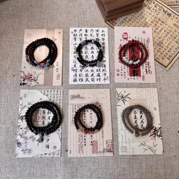 非金属陶瓷手链 新中式国风原创串珠手串轻奢小众高级感ins手链潮