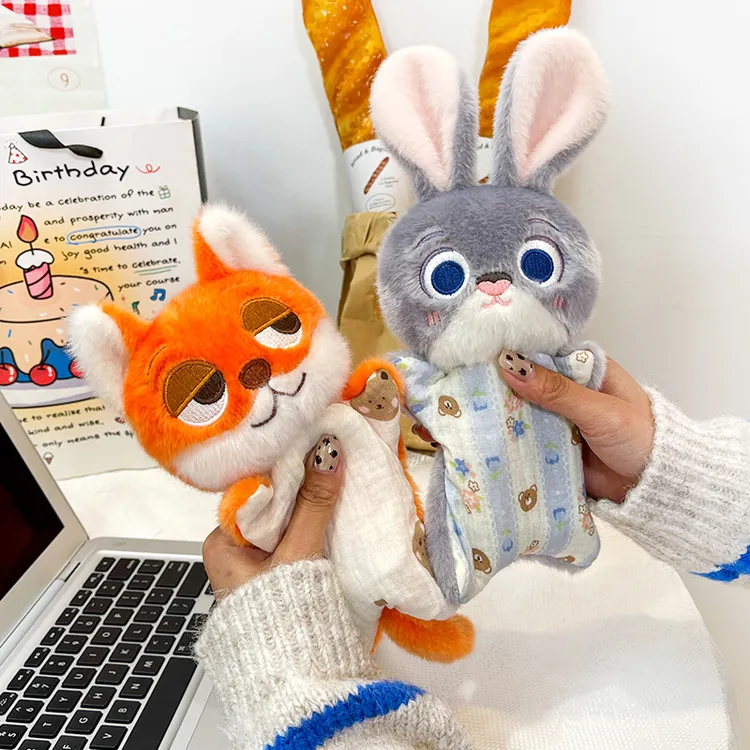 解压安抚爆款豆袋可爱鼠标兔子动物玩偶毛绒礼物公仔生日礼物女生