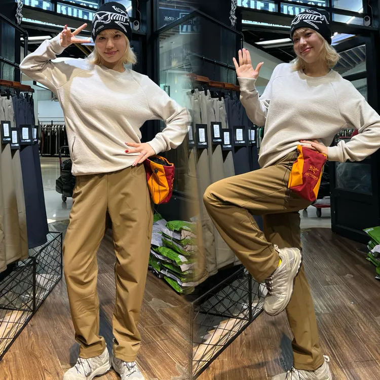 【大嘴衣说】训练户外秋男士软壳加绒防泼水梭织保暖休闲长裤C2360