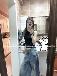 【空白格】纯欲风气质无袖修身背心