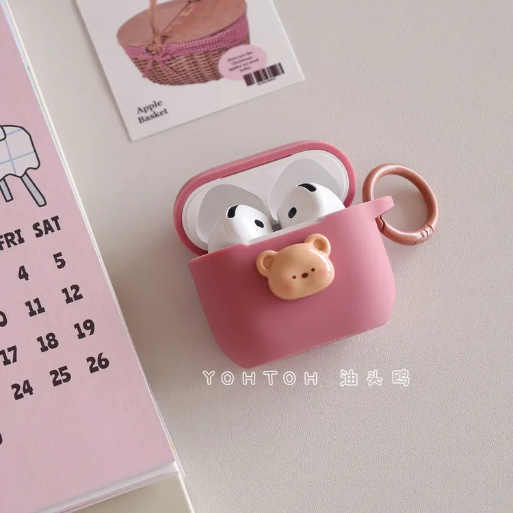 油头鸥韩系奶油风适用于苹果airpods4四代保护套airpodspro2软壳