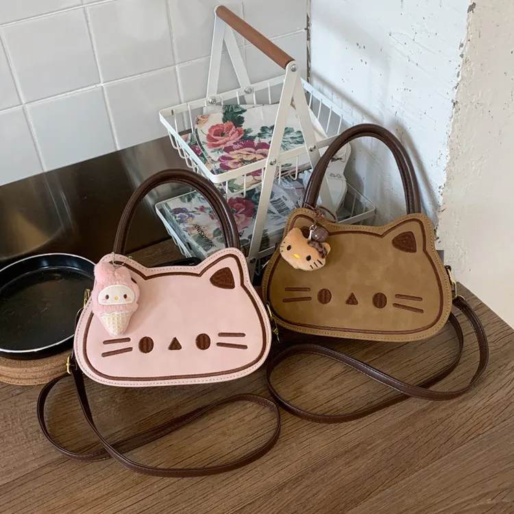 叮当2025秋冬洋气可爱小猫包学院风简约单肩斜挎设计感女式斜跨包